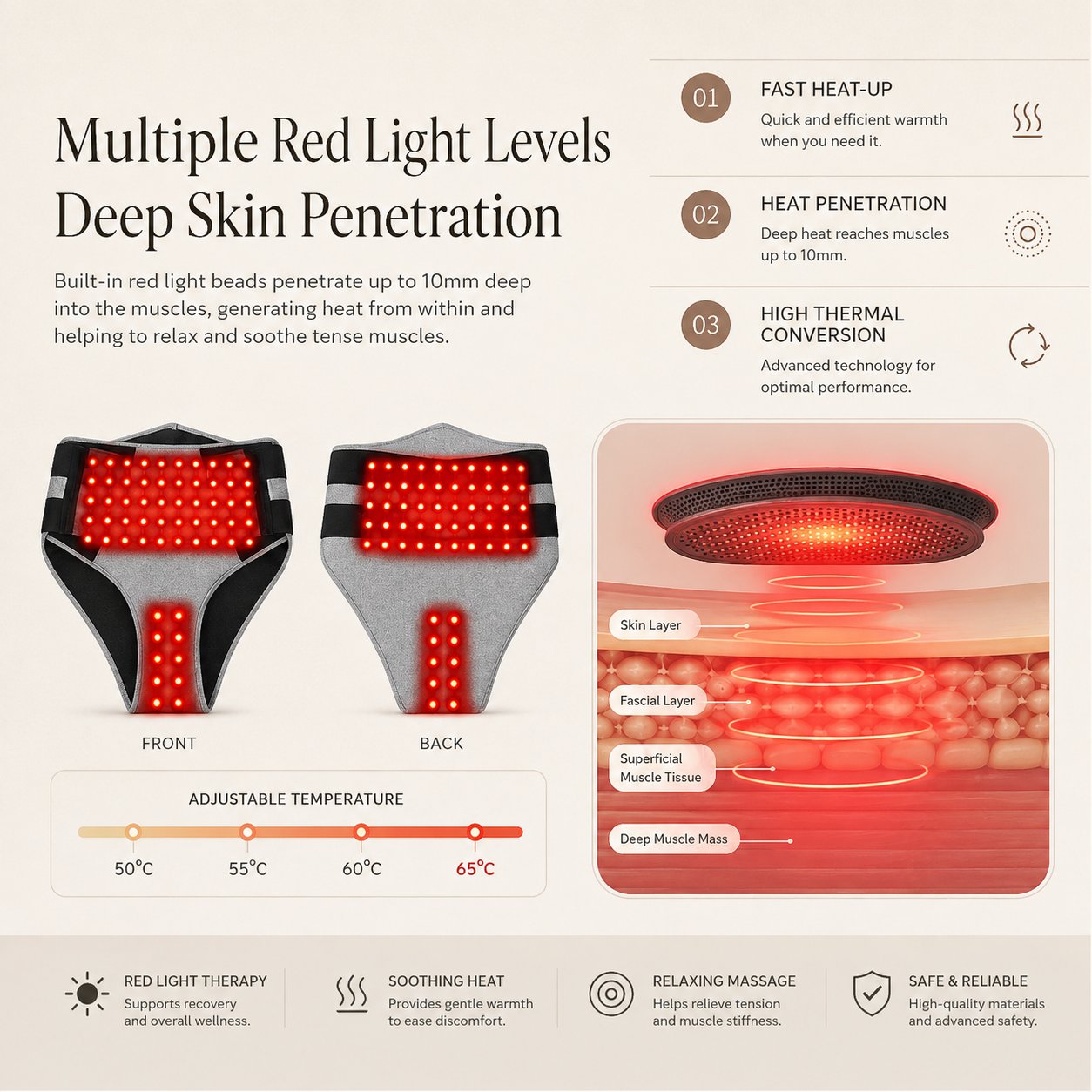 Red Light & Heat Therapy Wrap